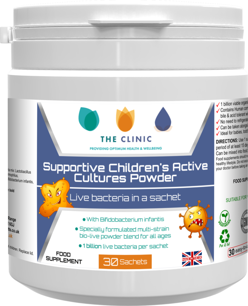 Supportive Children’s Active Cultures Powder The Clinic Notts